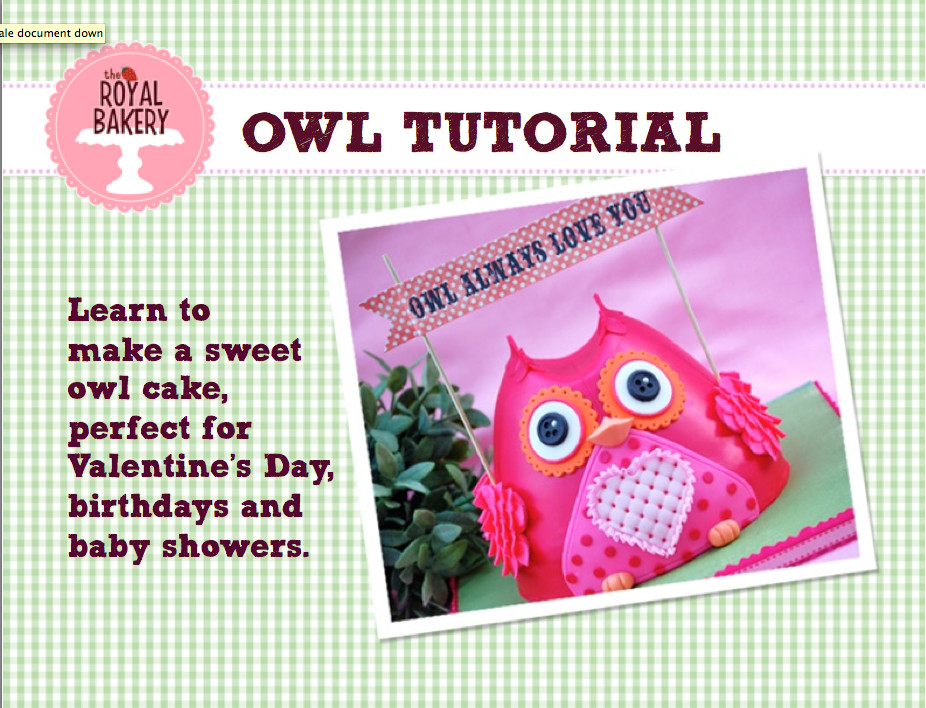 Sweet Owl Tutorial
