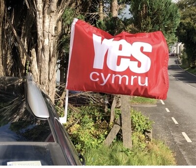 YesCymru Car Flag
