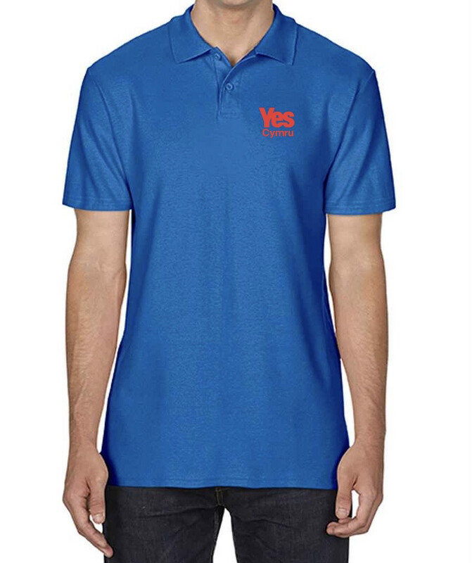 Blue YesCymru Polo Shirt