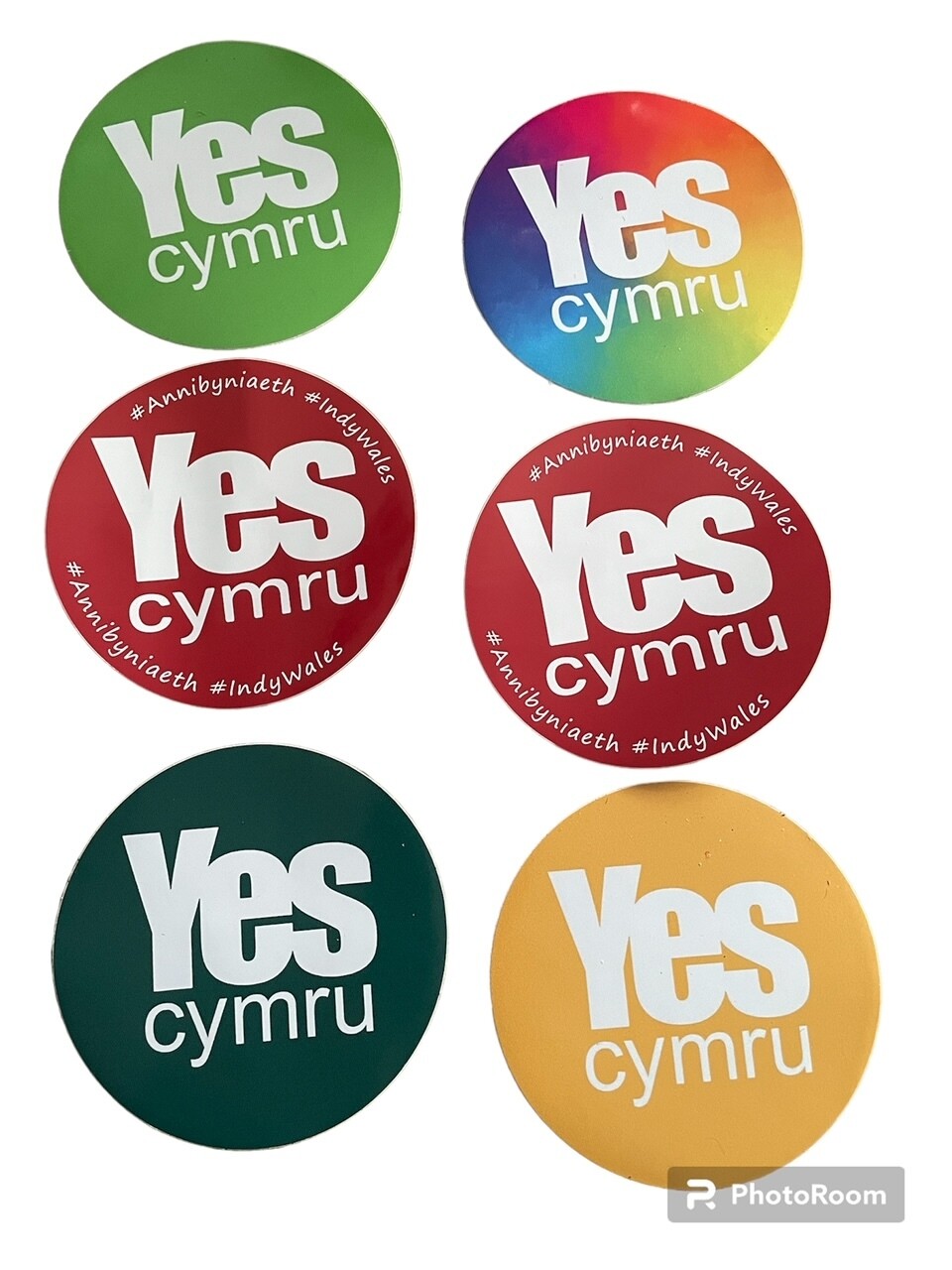 Pack of Assorted YesCymru Stickers