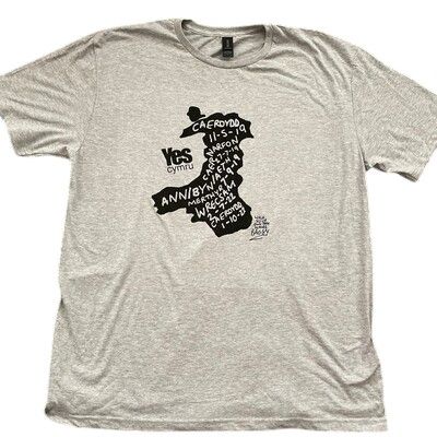 YesCymru Bagsy T-Shirt - Grey