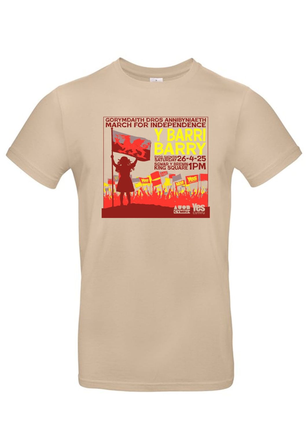 Barry March T Shirt - Sand