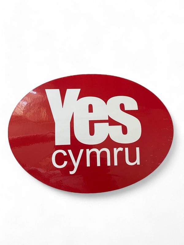 YesCymru Oval Car Bumper Sticker