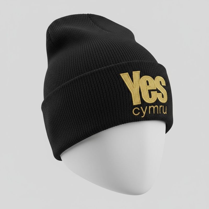 YesCymru - Black Beanie Hat