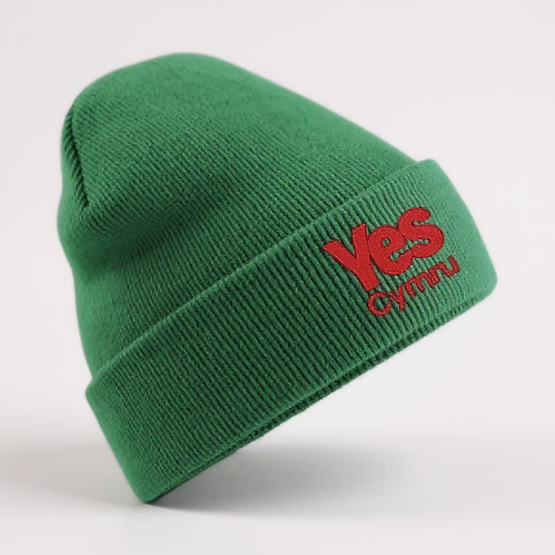 Green YesCymru Beanie Hat