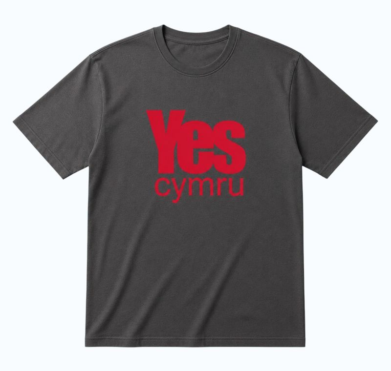 Grey YesCymru T Shirt