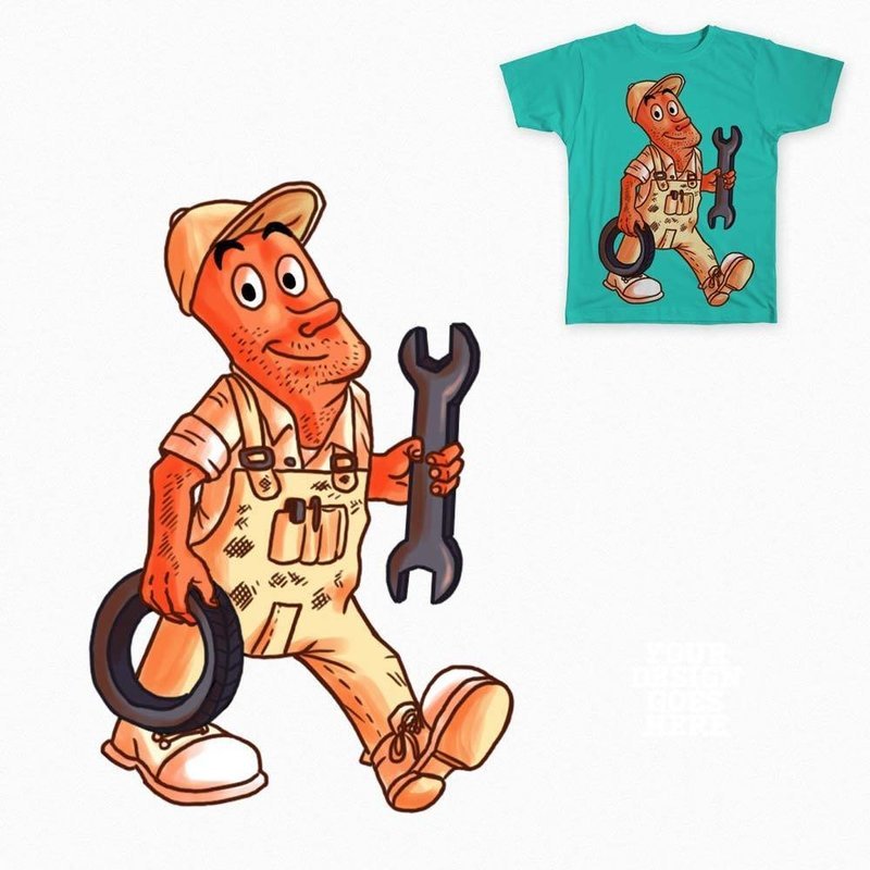 Mechanic guy T-shirt