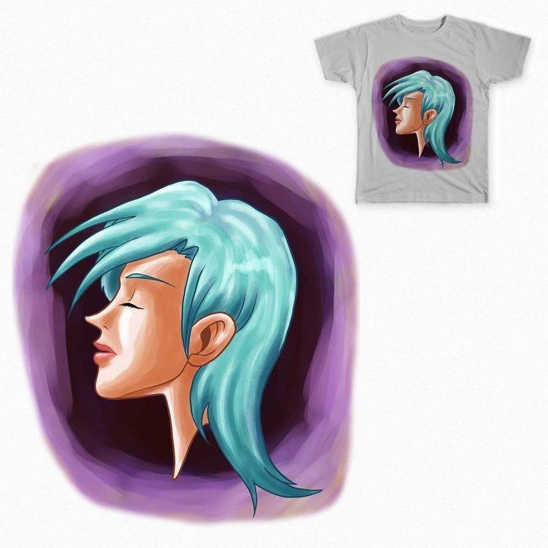 Woman face T-shirt