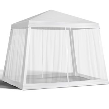 Mesh-Sided Garden Canopy — White