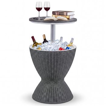 Eight-Gallon Cooler Side Table — Gray
