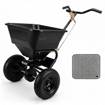 66-Pound Push Lawn Spreader with Adjustable Flow