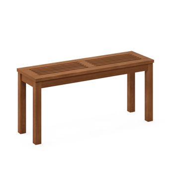 Meranti Wood Outdoor Bench — Brown