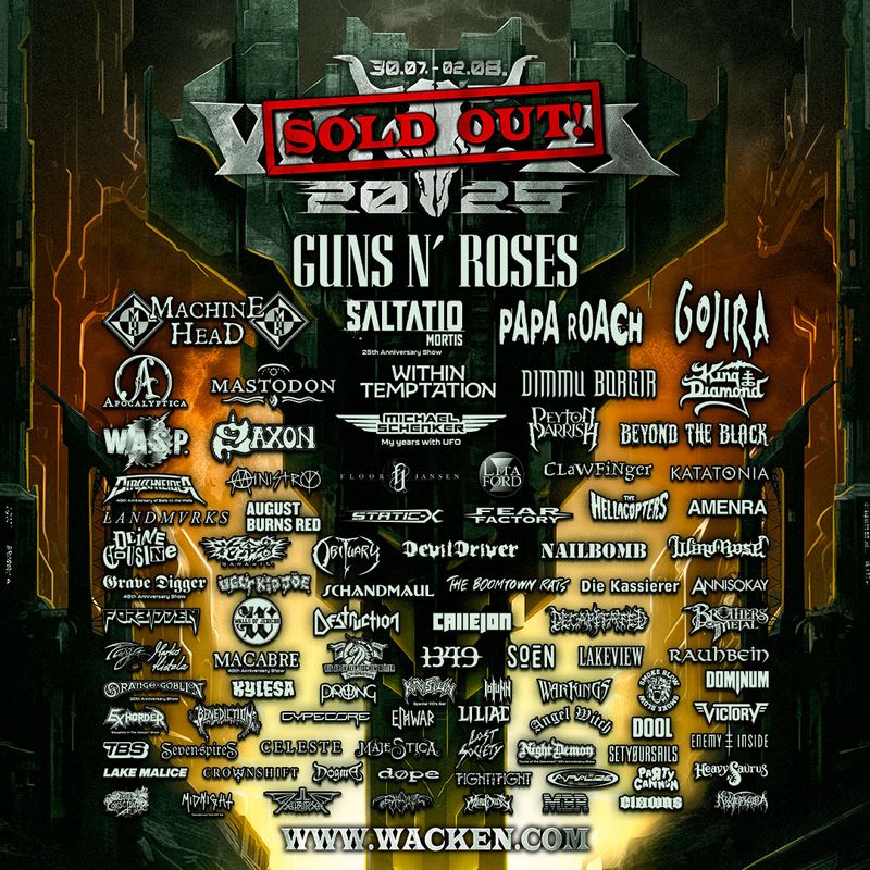 Carfahrt nach Wacken 2025 mit Ticket (333€)inkl. Bier, Mineral und einer kleinen Verpflegung. 27.07.2025-03.08.2025