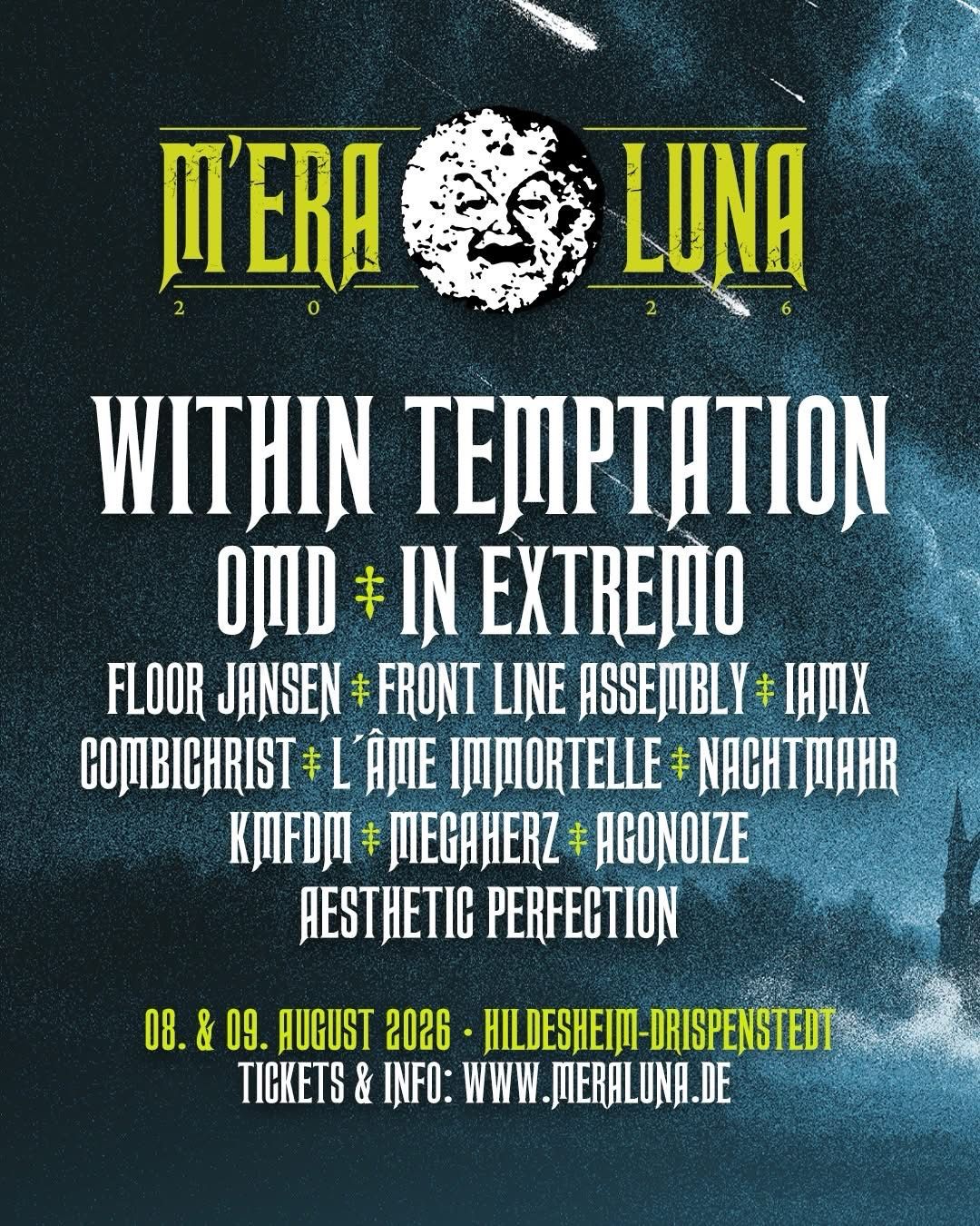 Carfahrt nach Hildesheim an das M’Era Luna 2026mit Ticket inkl. Bier und Mineralwasser . 07.08.26 bis 09.08.26