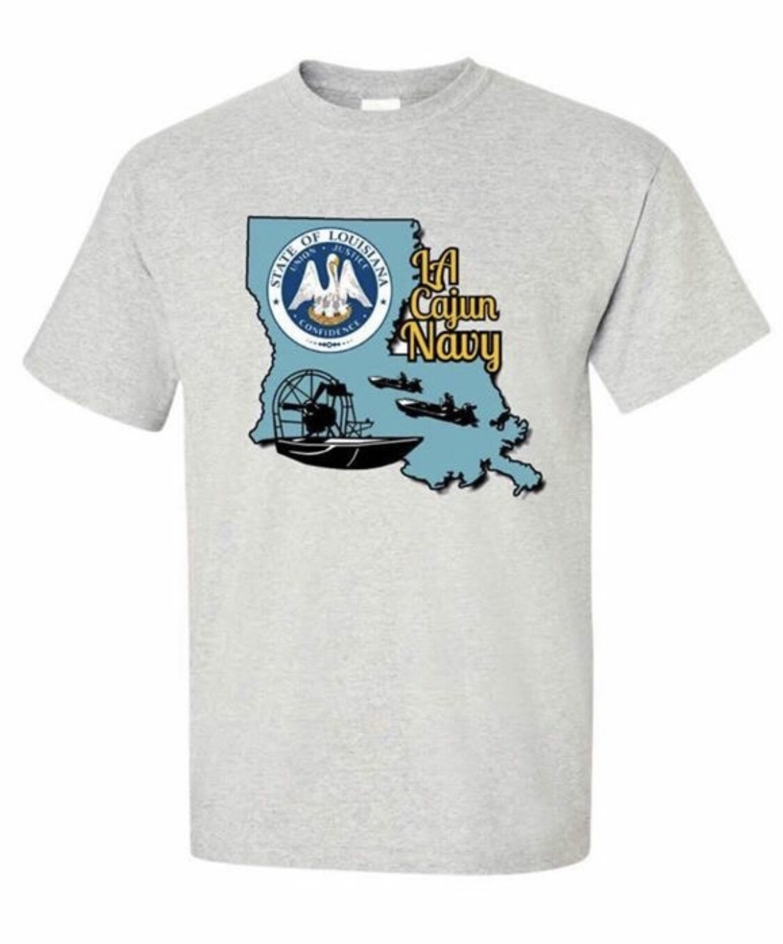 LCN Grey Full-Color T-Shirt | “We don’t wait for Help”