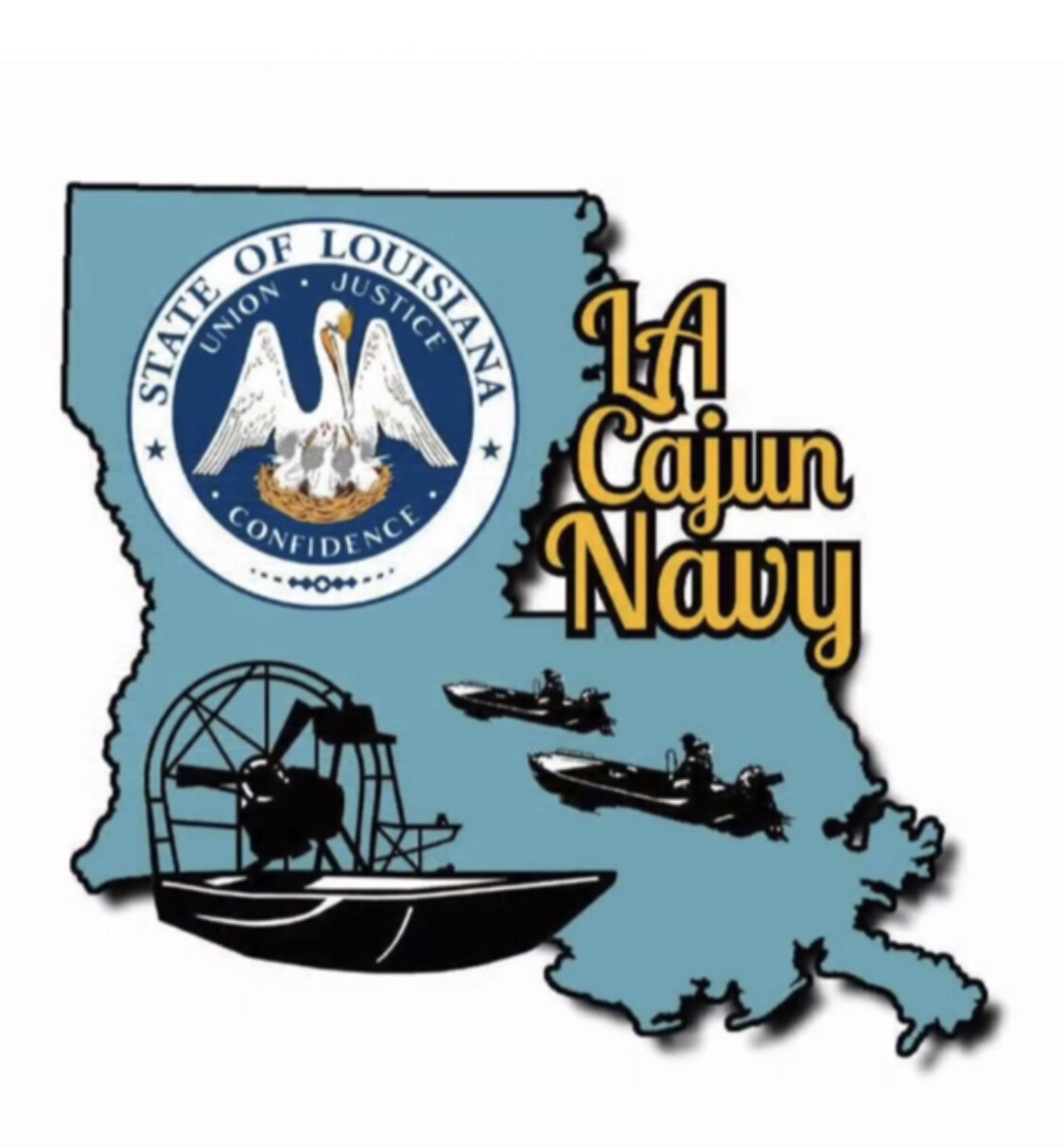 Louisiana Cajun Navy Supporter Decal