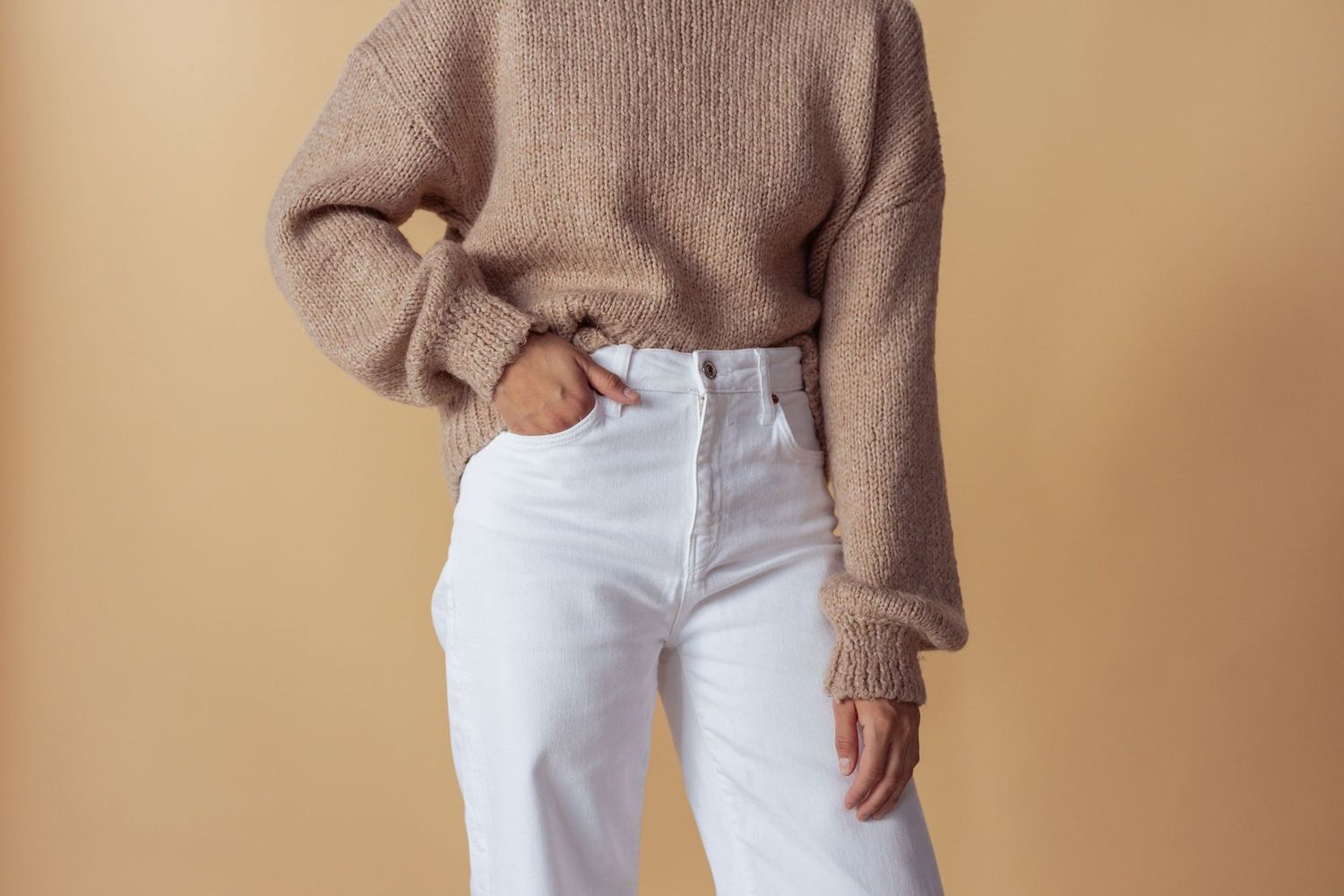 Cropped Ecru Jean