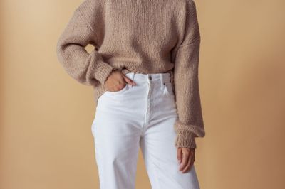 Cropped Ecru Jean