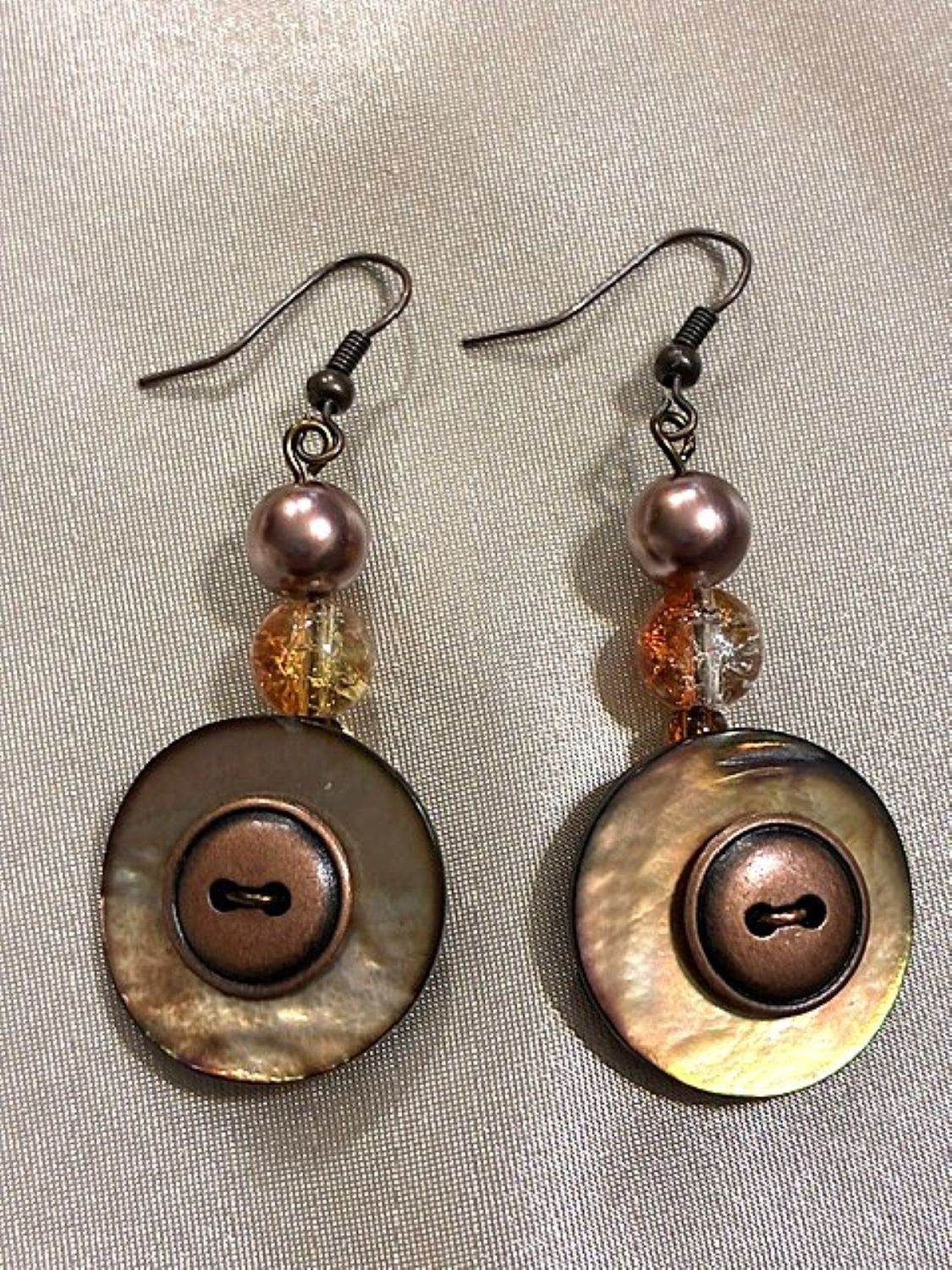 Bronze Meets Copper Earrings