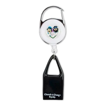 I Heart Pot Retractable Keychain (BLACK)