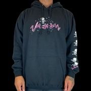 NOS Vision Streetwear Rocker Hoodie - Black, Size: Large