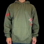 NOS Vision Streetwear 1977 Hoodie - Olive, Size: Large