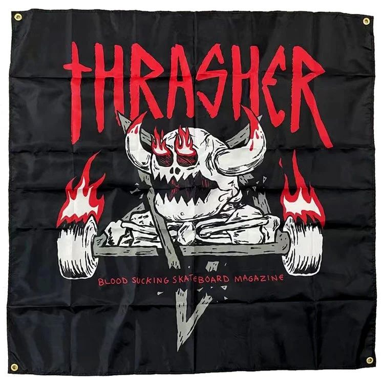 X THRASHER MONSTER-GRAM FLAG