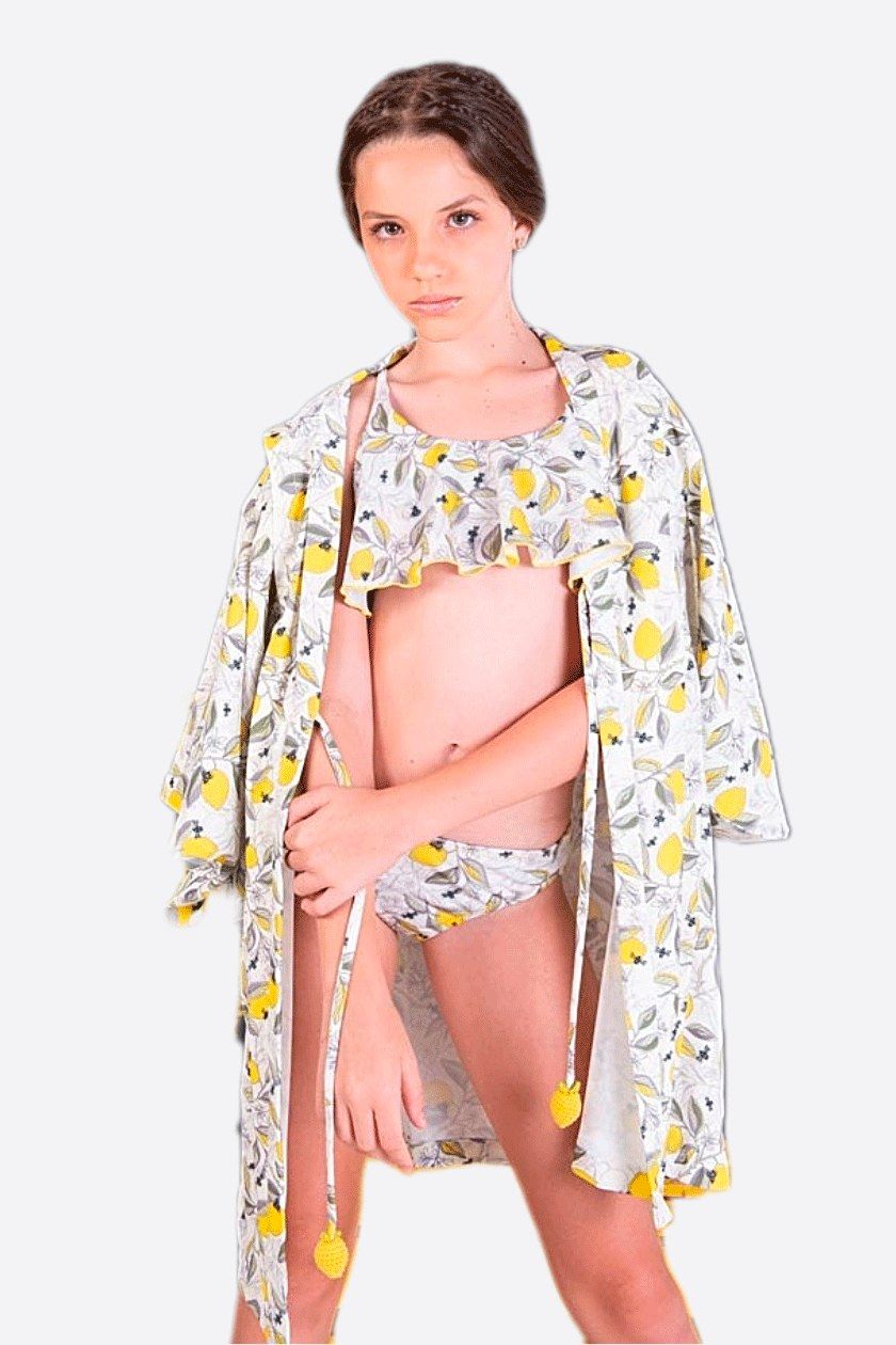 Sicilian Lemon Ruffle Bikini
