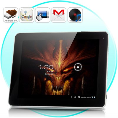Android 4.0 Tablet PC &quot;Dark Fantasy&quot; - 9.7 Inch HD Display, 16GB, 8000mAh Battery, WiFi N