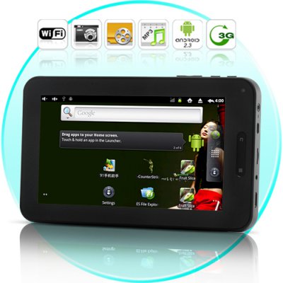 Android Tablet &quot;Ingenium&quot; - Camera, 7 Inch, 1.2GHz CPU, 4200mAh Battery