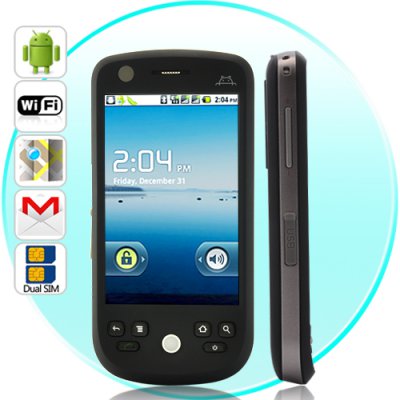 Eclipse - Dual SIM Android 2.2 Phone with 3.2 Inch Touchscreen(Black)