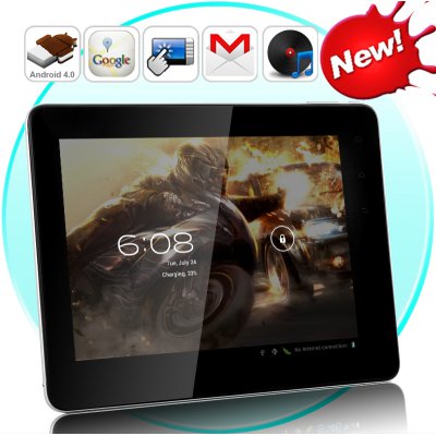 Android 4.0 Tablet PC &quot;Azure&quot; - 8 Inch Capacitive Touch Screen, 8GB Built-in Memory