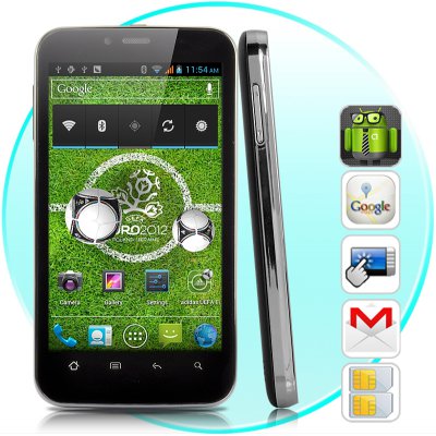 Android Phone &quot;Elysium&quot; - GPS, Dual SIM, 4.3 Inch Display, Android 4.0