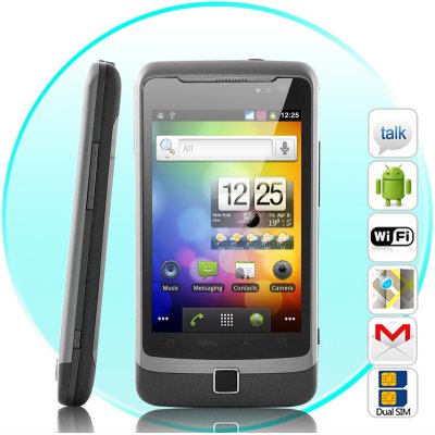Alpha Trident Plus - Dual SIM 3G Android 2.3 Phone with 3.5 Inch Capacitive Touchscreen