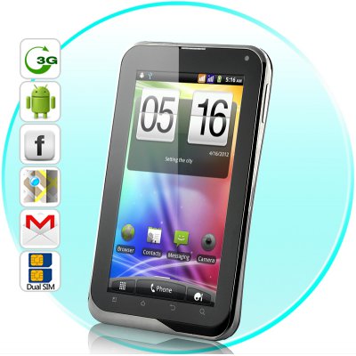 Android Tablet &quot;Accelero Novus&quot; - Dual SIM, 7 Inch Touch Screen, 3G, WiFi, Removable Battery