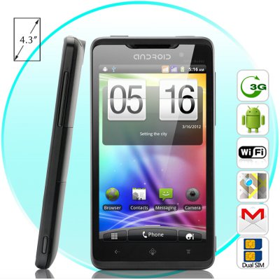 Android Phone &quot;Astrum&quot; - 3G, Dual SIM, 4.3 Inch HD Display