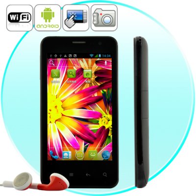 Android 4.0 Cell Phone &quot;Chromium&quot; - GPS, 3G, 4 Inch Display, 1 GHz CPU