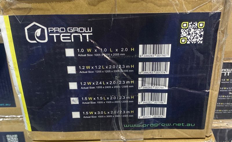 Pro grow tent 1.5 x 3 x 2/2.3 m
