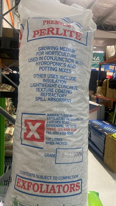 Premium Perlite 100 Litres Course