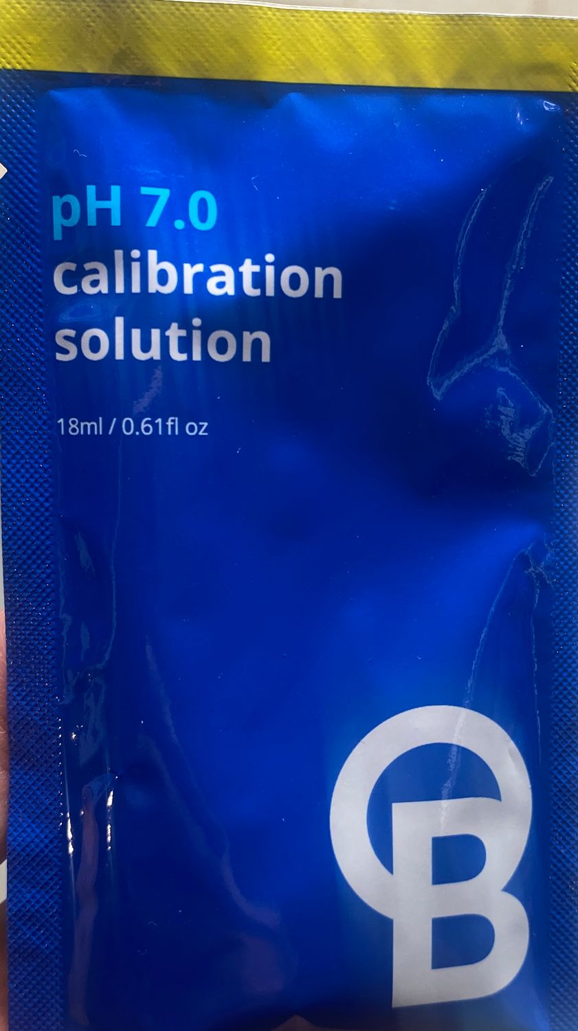 Blue lab ph 7.0 calibration solution sachet 18ml