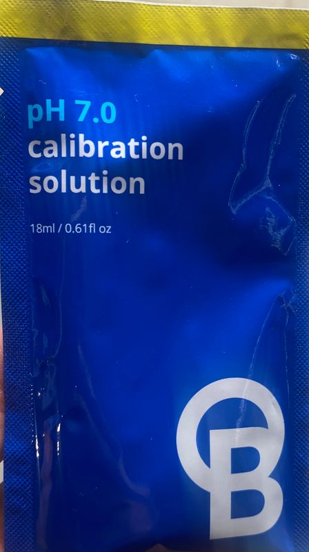 Blue lab ph 7.0 calibration solution sachet 18ml