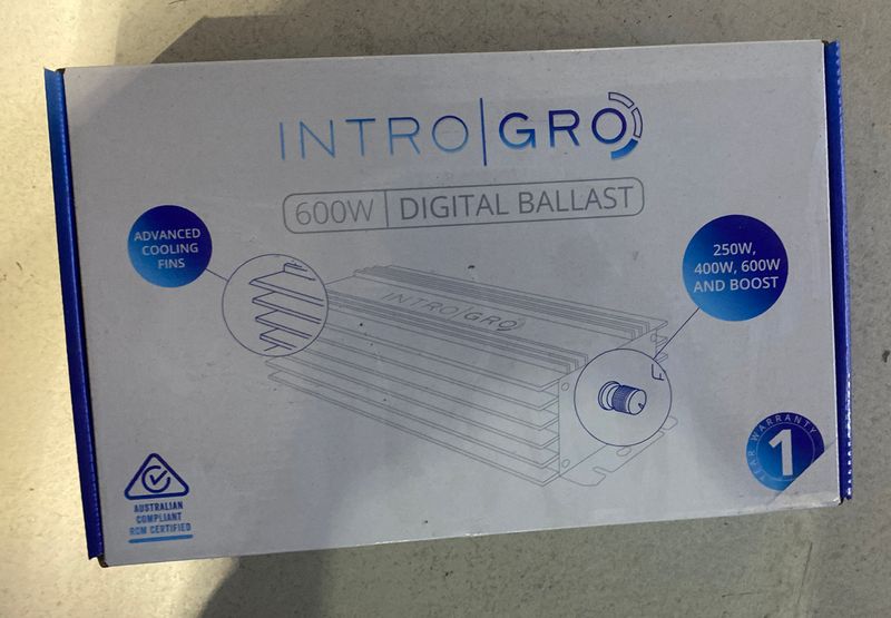 Intro grow 600 digital ballast