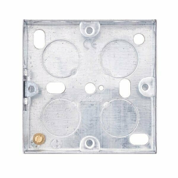 LG828-25MET 1 Gang Galvanised Steel Back Box