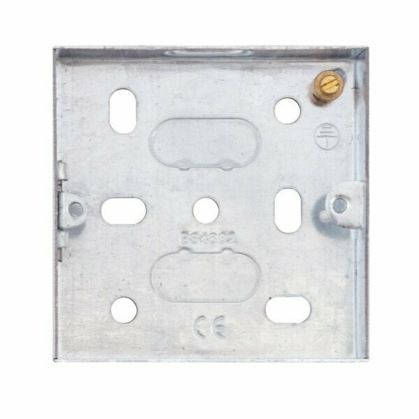 LG848-16MET 1 Gang Galvanised Steel Back Box