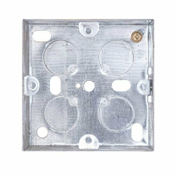 LG838-47MET 1 Gang Galvanised Steel Back Box