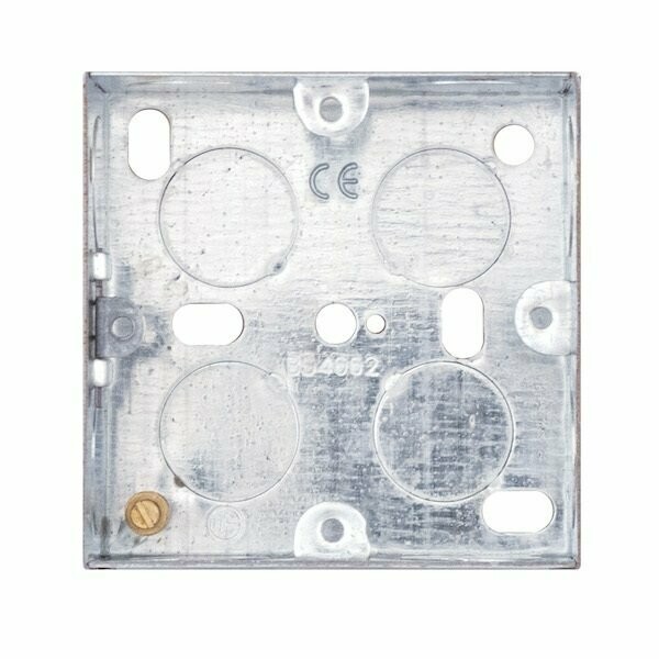 LG828-35MET 1 Gang Galvanised Steel Back Box