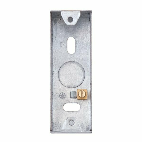 DSL000 1 Gang Galvanised Steel Architrave Back Box