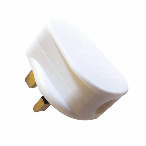 13 Amp Fused Plug white