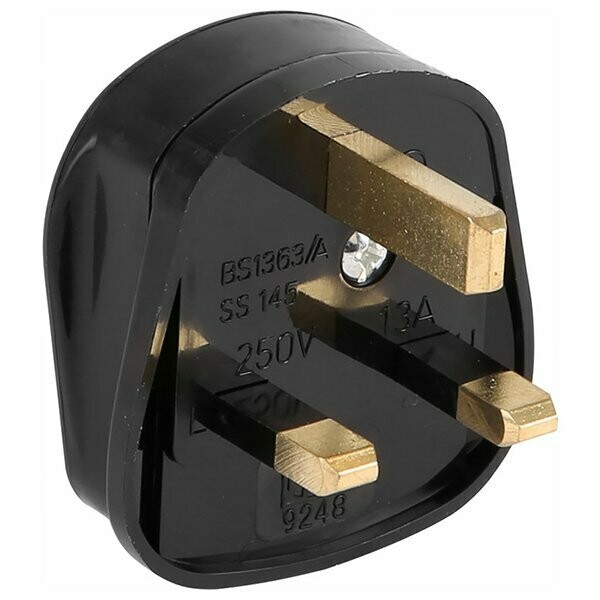 Fused Tough Plug 13A Black