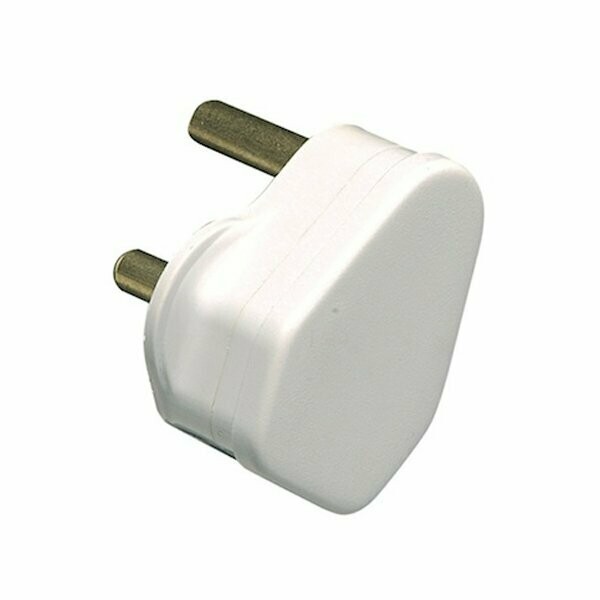 5 Amp Round Pin Plug white